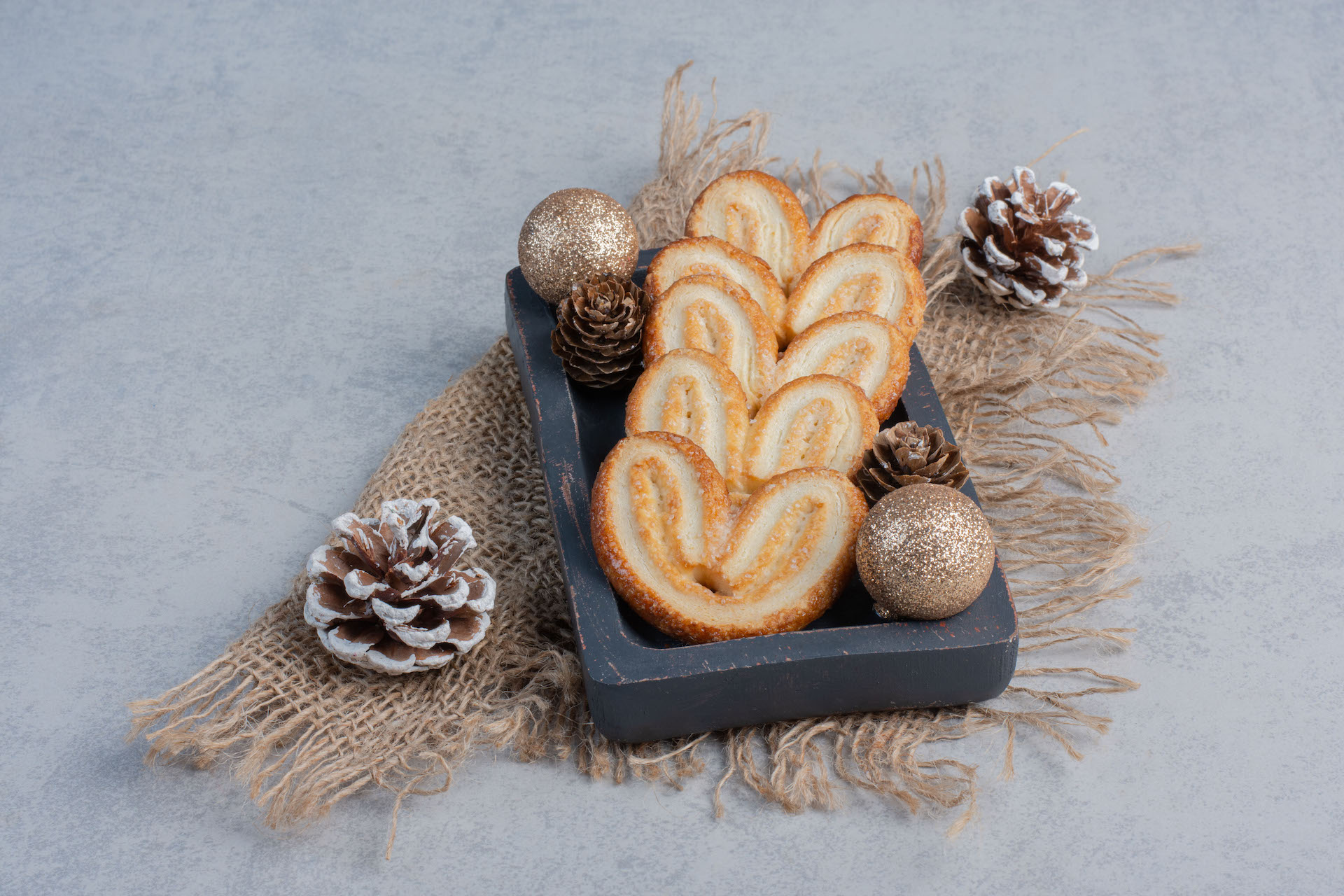 Palmiers Natalinos é um prato delicado e de sabor marcante. Ideal para o café da manhã de Natal/GB Imagem