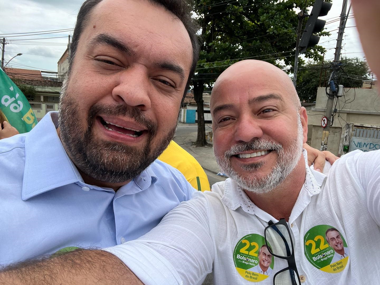 Na campanha de 2022 Patrique esteve nas ruas ao lado do governador Claudio Castro na corrida pela reeleição de Jair Bolsonaro - Foto: Reprodução